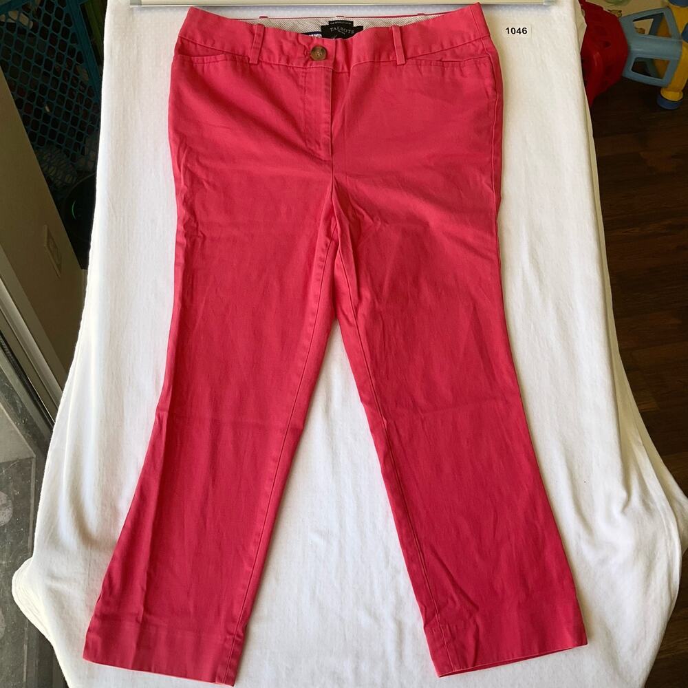 Talbots Petites The Perfect Crop Women’s Ankle Tight Pants size 6P, Pink